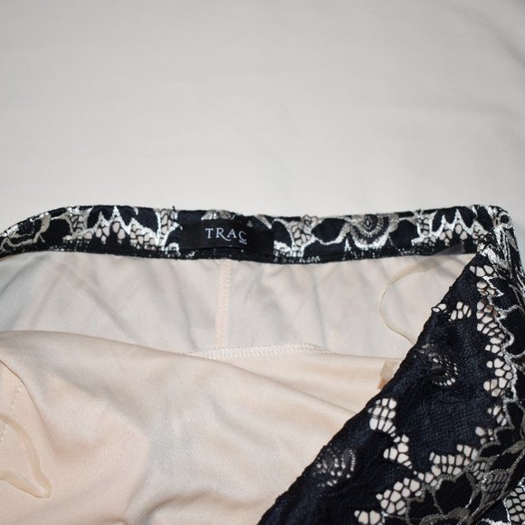 Strapless Black Lace and Cream Dress - Picture 5 of 6